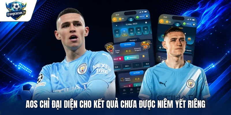 AOS chỉ đại diện cho kết quả chưa được niêm yết riêng