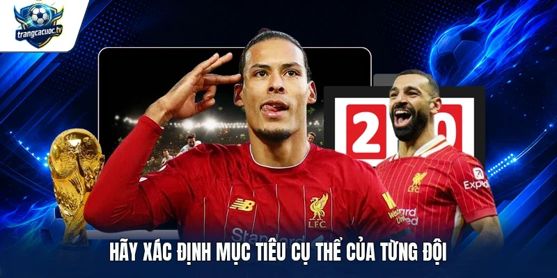 Hãy xác định mục tiêu cụ thể của từng đội